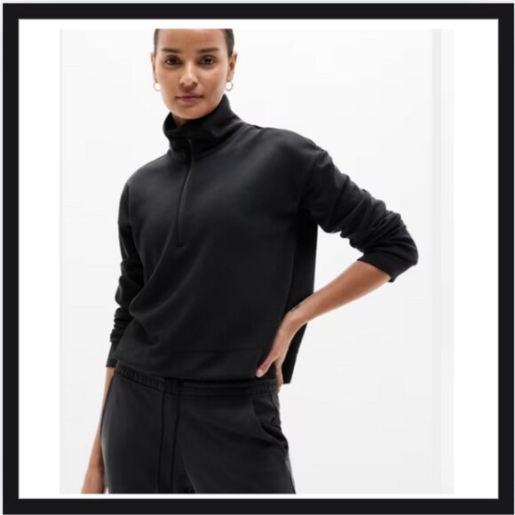 Seasoft quarter zip + Mid Rise Straight Pant SET - Picture 2 of 5